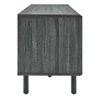 Modway - Kurtis 67 po Meuble à disques TV et vinyle, Fusain-Pieds en bois robustes