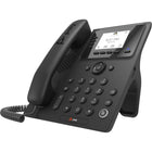 HP - Téléphone IP filaire à montage mural Poly CCX 350 - Noir-Offre un clavier de numérotation classique