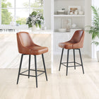 Zuo - Keppel Swivel Tabouret de comptoir - Brun-Assemblage requis