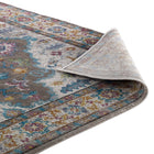 Modway - Success Médaillon vintage floral vieilli Anisah Tapis de 5 pi l x 8 pi L - Gris ivoire Jaune Orange-8