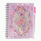 Pep Rally - Cahier de notes et stylo à paillettes - 5,9 po l x 7,9 po H - 40 feuilles - Bonjour Bestie-80 pages lignées pour prendre des notes