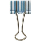 JAM Paper - Pinces à reliure colourées - petites - 19 mm (3/4 po) - vertes et bleues avec rayures marron/blanches - paquet de 10-La forte adhérence des pinces à reliure maintient les piles de papier en vrac solidement fixées ensemble, sans risque de glissement ou de chute.