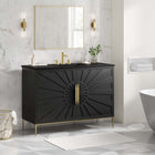 Modway - Awaken 48" Vanette de salle de bain - Noir noir-Bassin d’évier en céramique