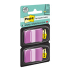 Languettes Post–it 1 po x 1,7 po – Violet – 50 languettes/distributeur – 2 distributeurs/paquet-Languette de 1 po de large en violet