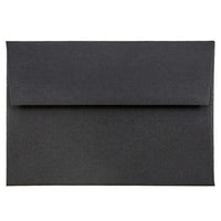 JAM Paper - Enveloppes d'invitation A1 de qualité supérieure 4 barres - 3 5/8 x 5 1/8 - lin noir - Paquet de 100-Ces enveloppes sont parfaites pour envoyer des invitations, des cartes de voeux, des RSVP, des cartes de remerciement, des cadeaux d'anniversaire, des remises de diplômes, des vacances et plus encore