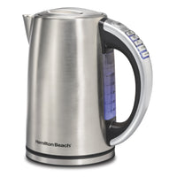 Hamilton Beach - Bouilloire électrique à température variable pour thé et café - Acier inoxydable-Capacité de 1,7 litre