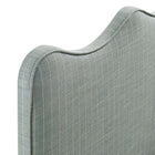 Modway - Athena Rayé Tissu tapis Tête de lit jumelée, Bande bleue Spa-7