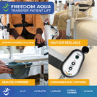 Mobile Patient Lift - Freedom Aqua - Soulève-patient de transfert imperméable sans sangle - portable-Le montage sans outil permet une installation rapide et facile sans équipement spécial
