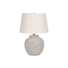 Monarch Specialties - Luminaire - 22 po H Lampe De Table - Béton Crème - Abat-Jour Ivoire / Crème - Moderne-Apportez un style moderne subtil à votre espace de vie avec cette lampe de table de 22 pouces de haut, avec une base classique en forme d'urne avec une finition texturée en béton crème, un abat-jour tambour empire simple en tissu de lin ivoire, terminé par un fleuron doré sur le dessus