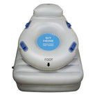 Mobile Patient Lift - HelpUp - Soulève-personne gonflable de sol 48 po - dispositif portable de récupération après chute - gris/bleu - capacité 300 lb-Conception compacte et pliable permettant un rangement pratique lorsqu’elle n’est pas utilisée