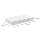 Eddie's - Boîte à vêtements - 2X - 11-1/2" x 5-1/2" x 1-1/2" - Blanc - Paquet de 100-11-1/2" x 5-1/2" x 1-1/2"