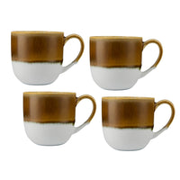 Maxwell & Williams - Tasse Horizon Sand 410 ml - Lot de 4-Fabriqué en grès durable