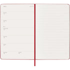 Moleskine - 2026 Classic 12 mois couverture rigide agenda semainier - 5 po x 8.25 po - rouge écarlate-Outils Pratiques : Calendrier, Planification De Voyages, Idées Et Objectifs, Pages Lignées Pour Les Notes