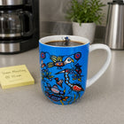 Oscardo - Tasse porcelaine « Grand River Harmony » de Cody Houle - 485 ml-Emballage boîte cadeau - Boîte spécialement conçue mettant en valeur l’œuvre de l’artiste avec des descriptions culturelles significatives