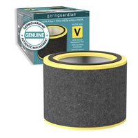 GermGuardian - Filtre de rechange HEPA authentique V pour AC151-Notre filtre de remplacement HEPA Pure à 360 degrés est méticuleusement conçu pour capturer jusqu'à 99,97 % des germes nocifs, de la poussière, du pollen, des spores de moisissures et d'autres allergènes aussi petits que 0,1 micron.