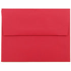 JAM Paper - Enveloppes d'invitation recyclées colorées A2 - 4 3/8 x 5 3/4 - rouge recyclé - paquet de 100-Nos enveloppes haut de gamme sont fabriquées à partir de 30 % de papier recyclé de haute qualité, lisse et doté d'une fermeture à rabat droit en gomme