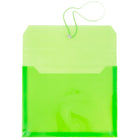JAM Paper Enveloppes plastique format livret extensibles, fermeture à bande élastique, 9 3/4x2 5/8x13 po, vert lime, 12/paq.-Vert