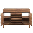 Modway - Render 48" Armoire de lavabo compatible avec un seul lavabo (non inclus) - Noyer-8