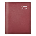 Blueline - 2027 agenda mensuel Net Zero Carbon avec reliure à double spirale – 8 7/8 po x 7 1/8 po – couleurs assorties – bilingue-Calendriers de référence du mois précédent et du mois suivant sur chaque double page