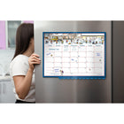 MotherWord - Ultime calendrier familial de luxe pour réfrigérateur 2026-2027 - 13 1/2 po H x 18 po l - anglais-Livré dans un sachet en poly sans acide qui peut être réutilisé pour y ranger les dessins