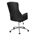 Monarch Specialties - 7323 Chaise de Bureau Ergonomique Aspect Cuir - Noir-Dimensions du produit : 25,5 po L x 27,5 po P x 42,5-46,5 po H . hauteur du siège : 18,5 à 22,75 po H . capacité de poids : 300 lb