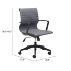 Zuo - Stacy Chaise de bureau - Gris foncé-8