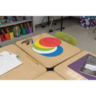 Pacon - Self-Stick Dry Erase Circles - 5 Assorted Colors - 10 po Diameter - 10 Count-Une surface d'effacement à sec de très haute qualité, une épaisse couche interne de mousse durable pour une résistance aux déchirures et un support collant unique les rendent repositionnables et réutilisables des centaines de fois