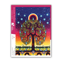 Oscardo - Casse-tête Tree of Life de James Jacko avec motif artistique autochtone - 1000 pièces-Casse-tête de 1000 pièces mettant en vedette l’art autochtone – mettant en valeur des designs authentiques d’artistes des Premières Nations, des Inuits et des Métis de partout au Canada