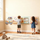 Qaba - Tableau d’activités mural camion avec 5 activités - multicolore-Cinq zones d'activités thématiques favorisent la créativité et les compétences essentielles d'apprentissage précoce 