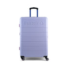 Reebok - Valise à roulettes pivotantes à coque rigide 30 po Double Dribble - Lilas-Poignée télescopique ergonomique pour confort et durabilité, avec hauteurs réglables sur plusieurs niveaux et poignées supérieures et latérales renforcées