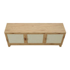 Manhattan Comfort - Meuble TV Sheridan 62,99 po style Mid-Century Modern - Nature-15,66 po L x 62,99 po l x 24,01 po H