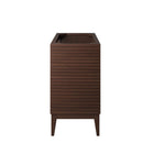 Modway - Ledger 36" Armoire de toilette de salle de bain (lavabo non inclus) - Noyer-Assemblée requise