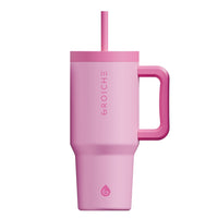 GROSCHE - Aspen Gobelet Isolé avec Poignée - 32 oz - Rose Vif-Capacité de 32 oz