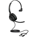 Jabra - Casque filaire mono Evolve2 50 USB-C/A et Bluetooth - Unified-Professionnalisme de travail n’importe où, avec la technologie de microphones à réduction de bruit