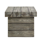 Modway - Manteo Côte rustique Terrasse extérieure Table d’appoint - Gris clair-Moulage à oxyde de magnésium