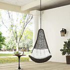 Modway - Abate Terrasse extérieure Chaise à balançoire sans support - Gris blanc-Cadre robuste en acier revêtu de poudre