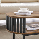 Modway - Fortitude Bois Table basse - Noir noyer-MDF et panneau de particules