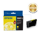 Epson - T200 Cartouche d'encre - Grande capacité - Jaune-Le paquet contient une cartouche de toner jaune adaptée aux imprimantes laser compatibles