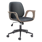 Zuo - Ali Chaise de bureau - Noir-Accoudoirs offrant soutien et confort supplémentaires