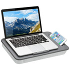 Secretaire portatif LapGear SideKick - Chevrons Gris-Le rembourrage du coussin epouse la forme de vos genoux