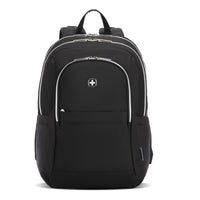 Swiss Gear - Sac à dos pour ordinateur portable - Noir-Poche pour ordinateur portable rembourrée et doublée de feutre, compatible avec les portables jusqu'à 16 po (40,6 cm)