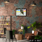 Mario Lemieux Pittsburgh Penguins - Toile encadree - 31" x 22"-Sous licence officielle de la LNH et de l'AJLNH