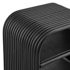 Modway - Eve Rotin naturel courbé Table d’appoint - Noir-7