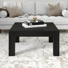 Hudson&Canal - Table basse carrée Langston 34 po de largeur - Grain noir-Caractéristiques assemblage facile