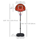 Soozier – Panier et support de basketball avec cible magnétique et fléchettes-Cadre en acier solide avec panneau arrière en PE pour plus de solidité 
