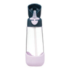 b.box - Bouteille Tritan - 600ml - Rose Indigo-Paille anti-fuites et poignée robuste pour l’école et les sorties