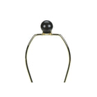 Monarch Specialties - Luminaire - 24 po H Lampe De Table - Céramique Noire - Abat-Jour Ivoire / Crème - Moderne-6