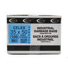 Eco II - Sacs à ordures - 35 po x 50 po - fort - teinte bleu -  paquet de 100-35 po x 50 po