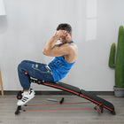 Soozier - Banc d’abdominaux entraînement du tronc, support de cuisse réglable, pliable pour gym à domicile, noir-Design pliable pour un rangement facile 