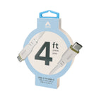 Amaze - Câble 4 pieds USB-C vers C - blanc-Longueur de 4 pi : Pratique pour un usage quotidien